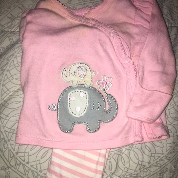 Carter's Other - Carters pink Elephant outfit
